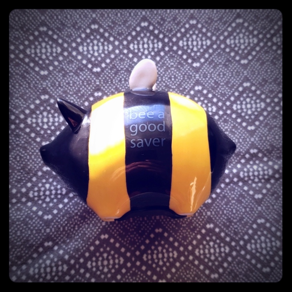 Bumblebee Ceramic Piggy Bank